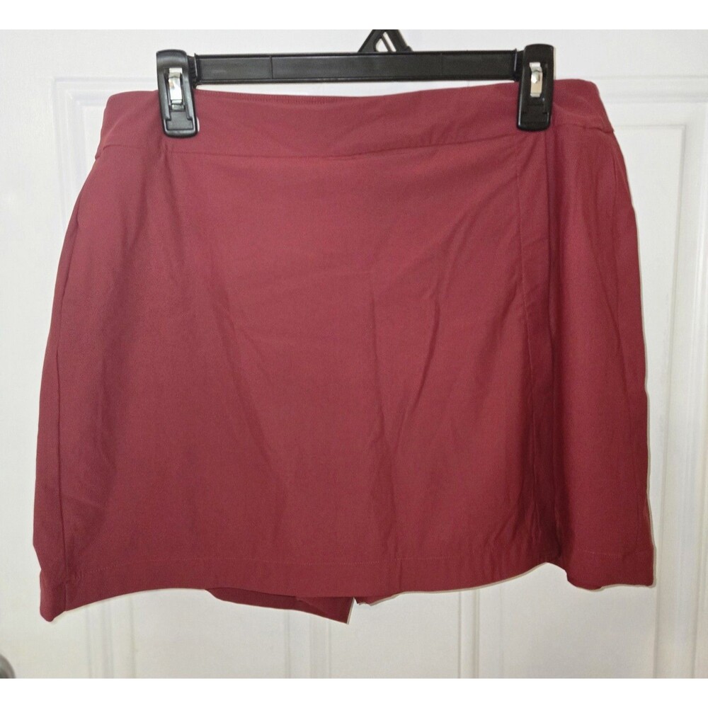 Spanx Sunshine Skort in Dark Cherry Size L  UPF 50